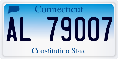 CT license plate AL79007