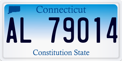 CT license plate AL79014