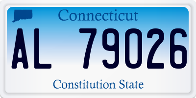 CT license plate AL79026