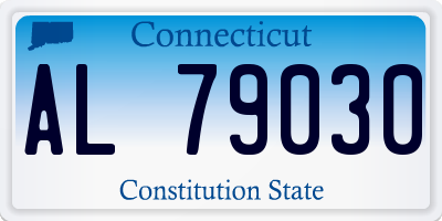CT license plate AL79030