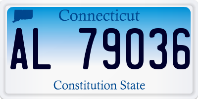 CT license plate AL79036