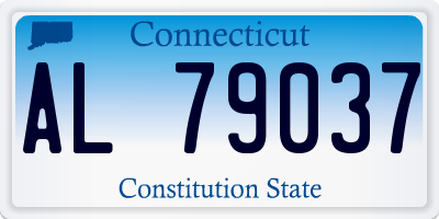 CT license plate AL79037