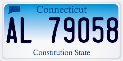 CT license plate AL79058