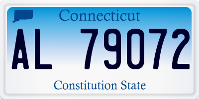 CT license plate AL79072