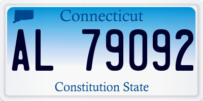 CT license plate AL79092