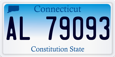 CT license plate AL79093