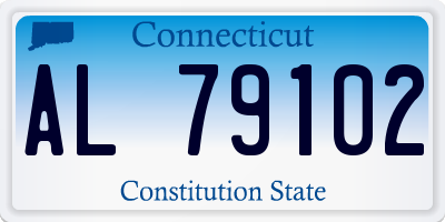 CT license plate AL79102