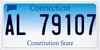 CT license plate AL79107