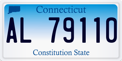 CT license plate AL79110