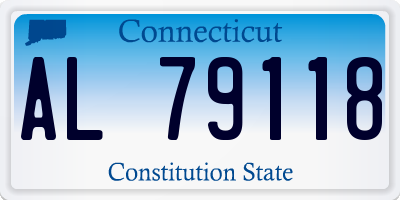 CT license plate AL79118