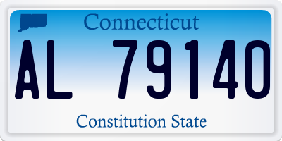 CT license plate AL79140
