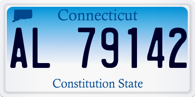 CT license plate AL79142