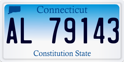 CT license plate AL79143