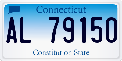CT license plate AL79150