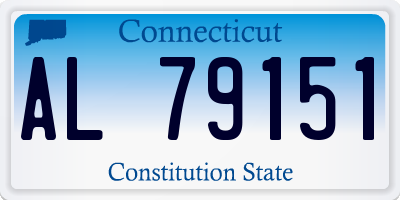 CT license plate AL79151