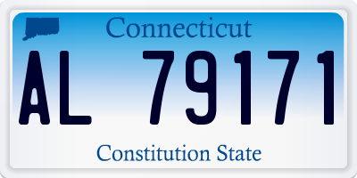 CT license plate AL79171