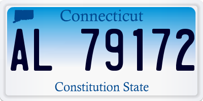 CT license plate AL79172