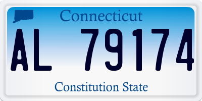CT license plate AL79174