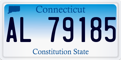 CT license plate AL79185
