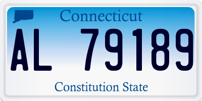 CT license plate AL79189