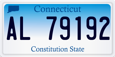 CT license plate AL79192