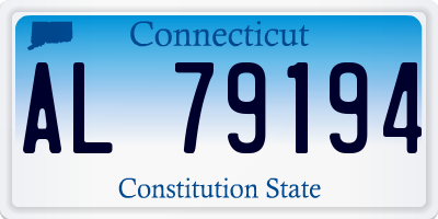 CT license plate AL79194