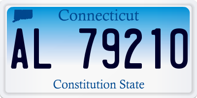 CT license plate AL79210