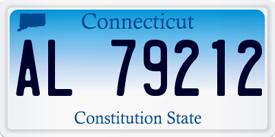 CT license plate AL79212