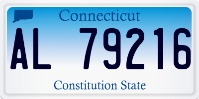 CT license plate AL79216