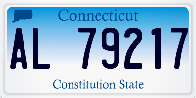 CT license plate AL79217