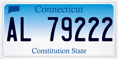 CT license plate AL79222