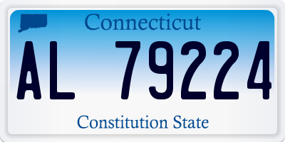 CT license plate AL79224