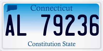 CT license plate AL79236