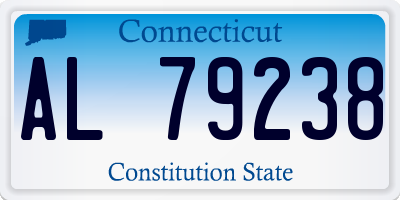 CT license plate AL79238