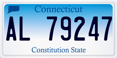 CT license plate AL79247