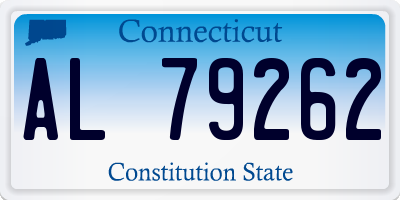 CT license plate AL79262