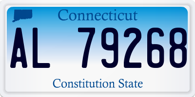 CT license plate AL79268