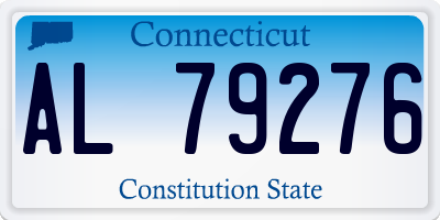 CT license plate AL79276