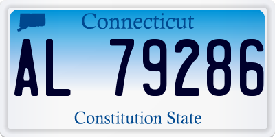 CT license plate AL79286