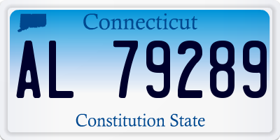 CT license plate AL79289