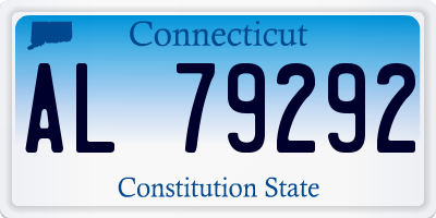 CT license plate AL79292
