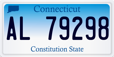 CT license plate AL79298
