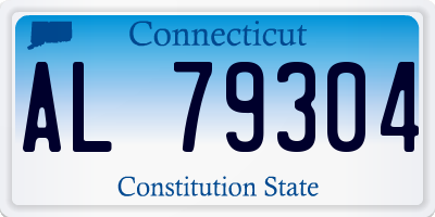 CT license plate AL79304