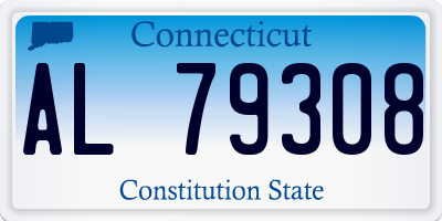 CT license plate AL79308
