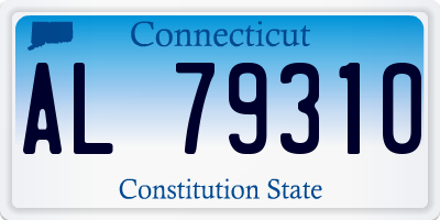 CT license plate AL79310