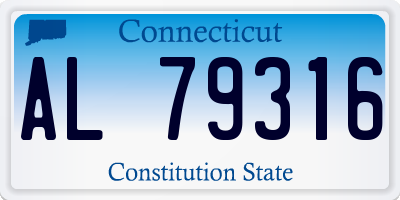 CT license plate AL79316