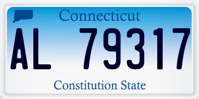 CT license plate AL79317