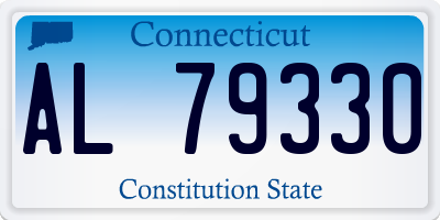 CT license plate AL79330