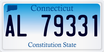 CT license plate AL79331