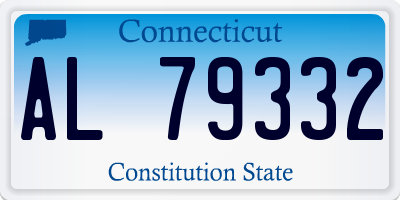 CT license plate AL79332